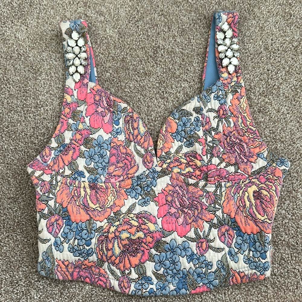 Zara Jeweled Top